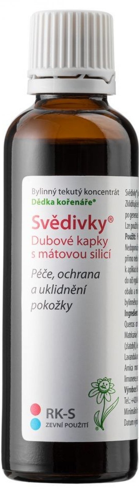  Svědivky Dubové kapky s mátovou silicí RK–S 50 ml